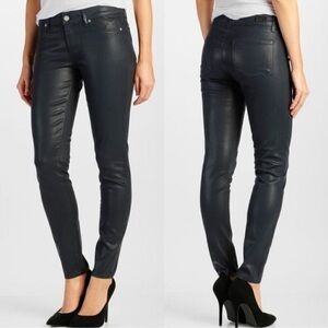 PAIGE black verdugo ultra skinny jeans 32 faux leather